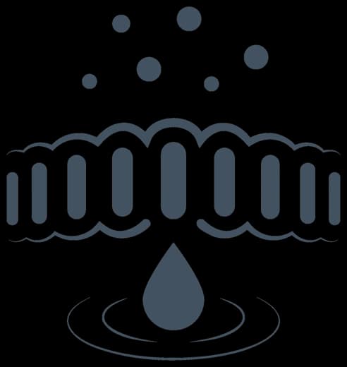 Molecules crossing a membrane into solution